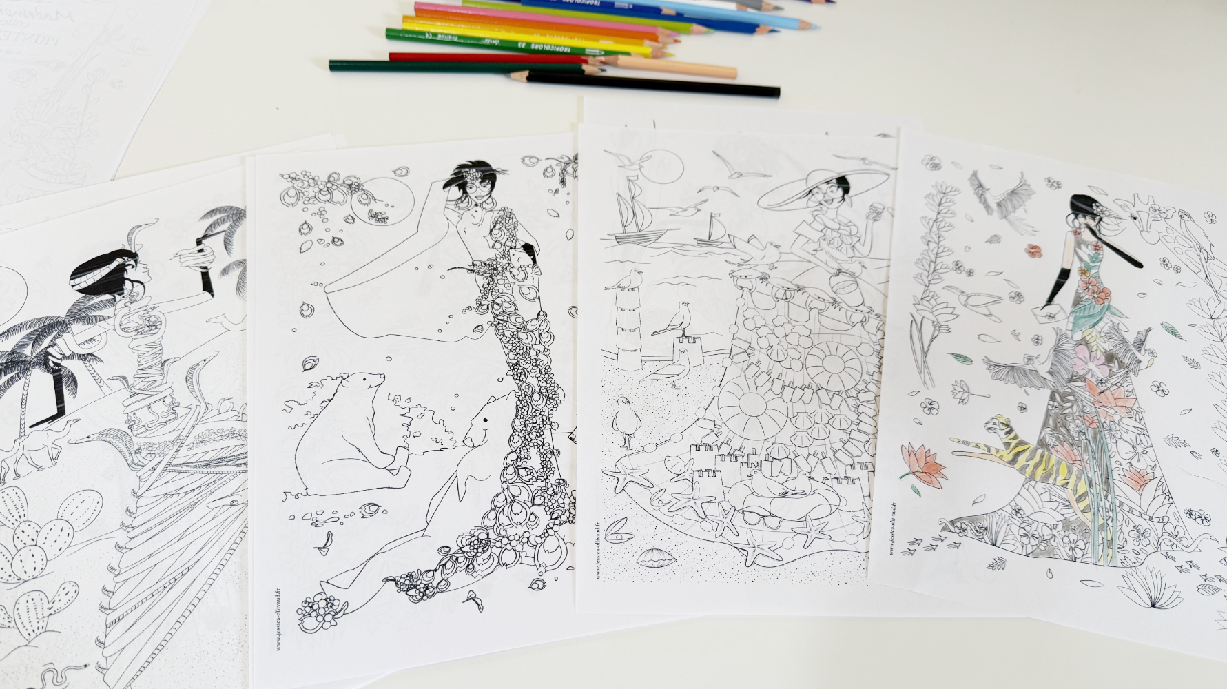 Mademoiselle No - cahier de coloriage Tome 1 - Défilé Printemps-Été