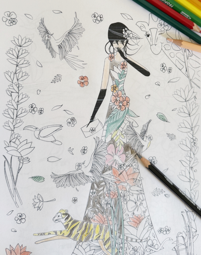 Mademoiselle No - cahier de coloriage Tome 1 - Défilé Printemps-Été