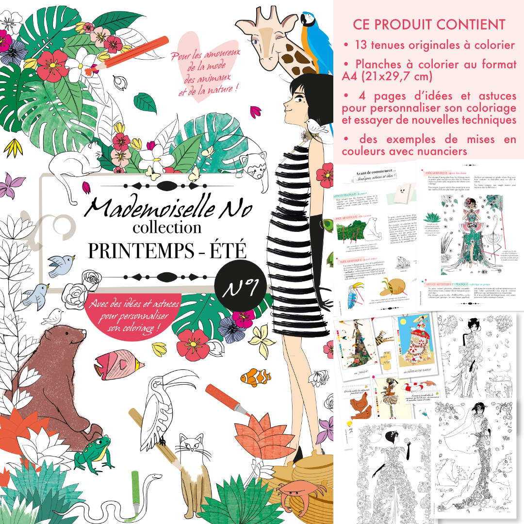 Coloriages Mlle No - collection PRINTEMPS/ÉTÉ PDF