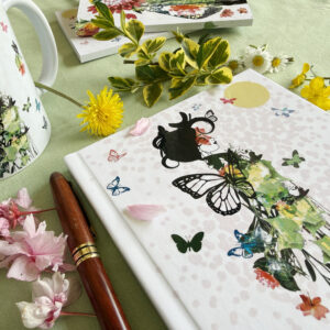 cahier A5+ papillons couverture rigide