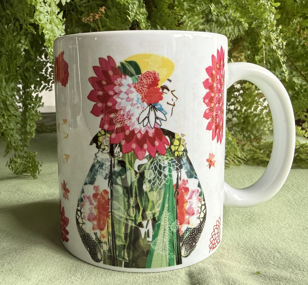 mug kimono vert