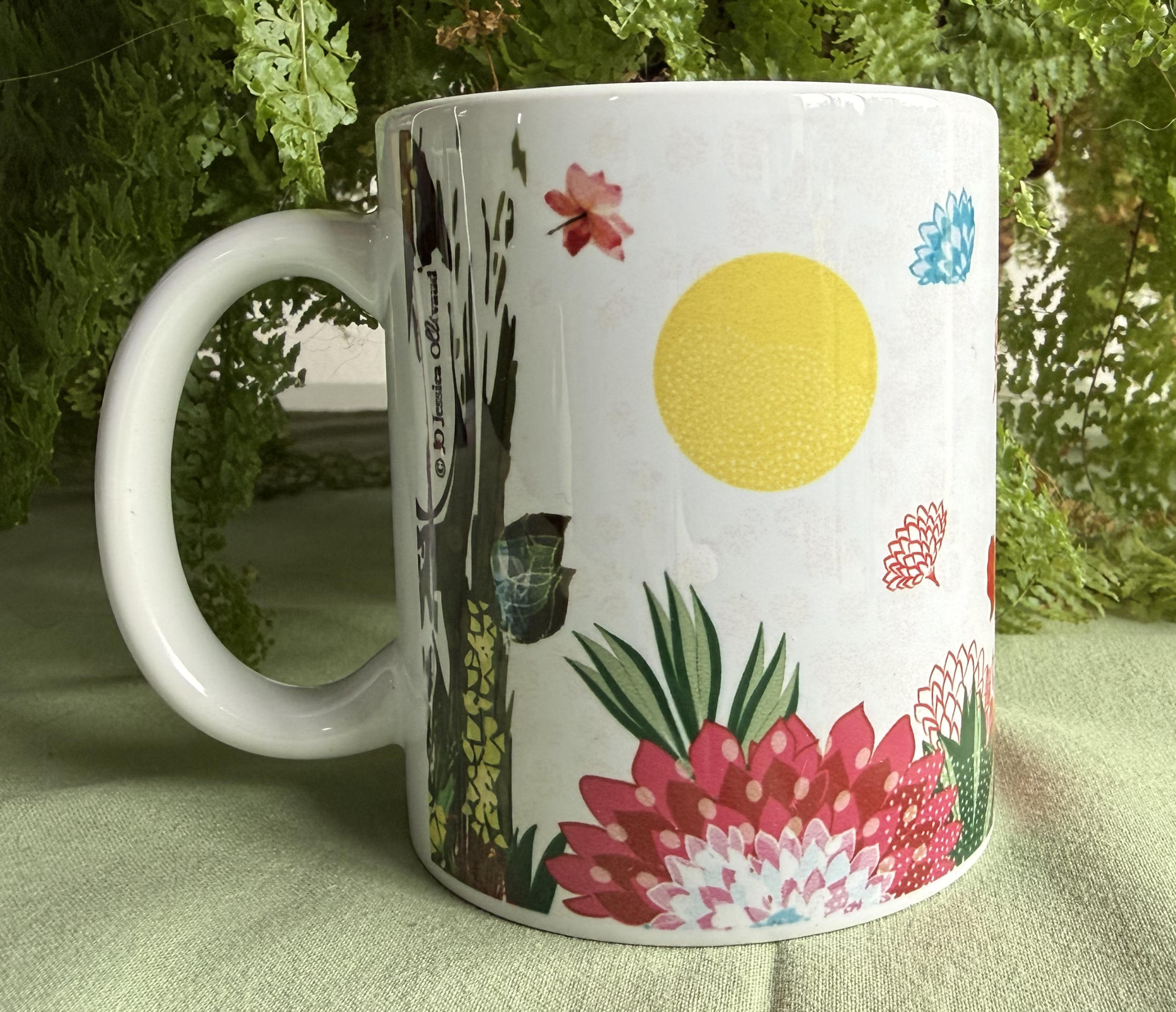 mug kimono vert
